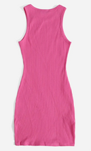 Load image into Gallery viewer, Tunic Ribbed Knit Dress - Pink
