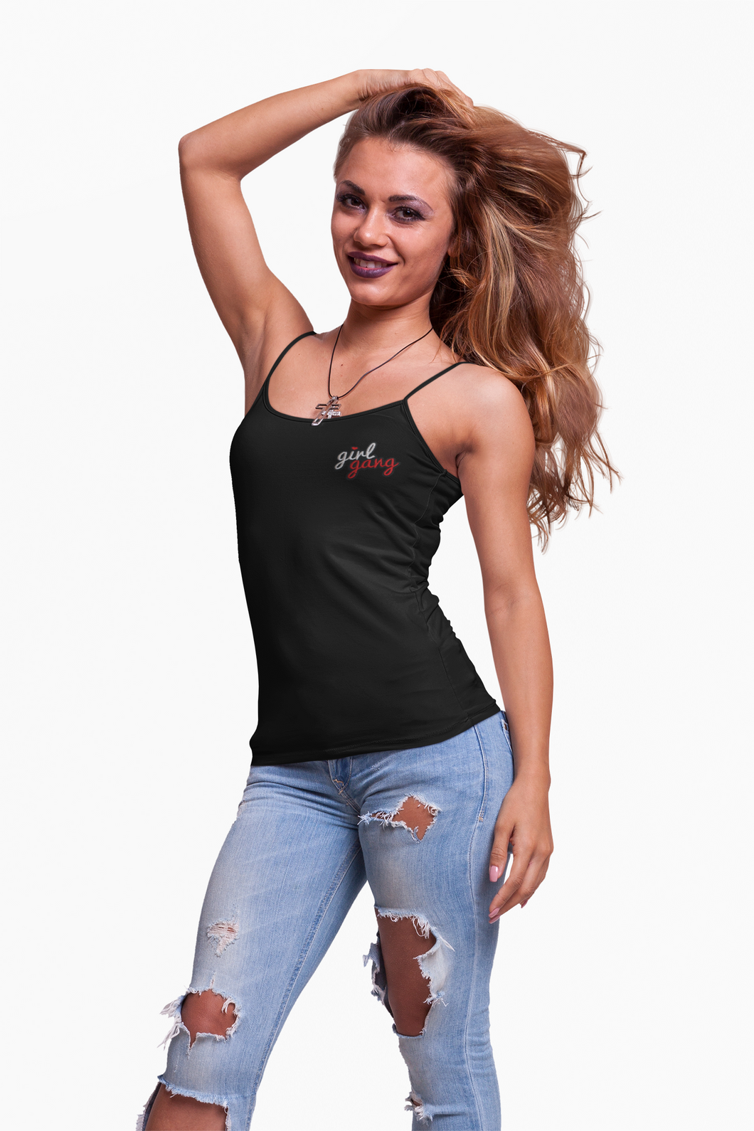 Girl Gang - Solid Embroidered Cami